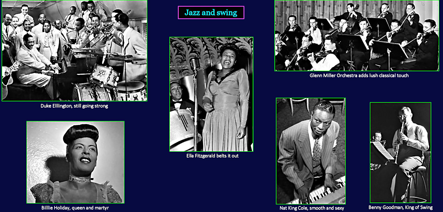 Ellington, Fitzgerald, Goodman, Holiday